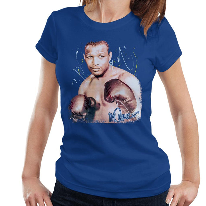 Sidney Maurer Original Portrait Of Sugar Ray Leonard Women's T-Shirt