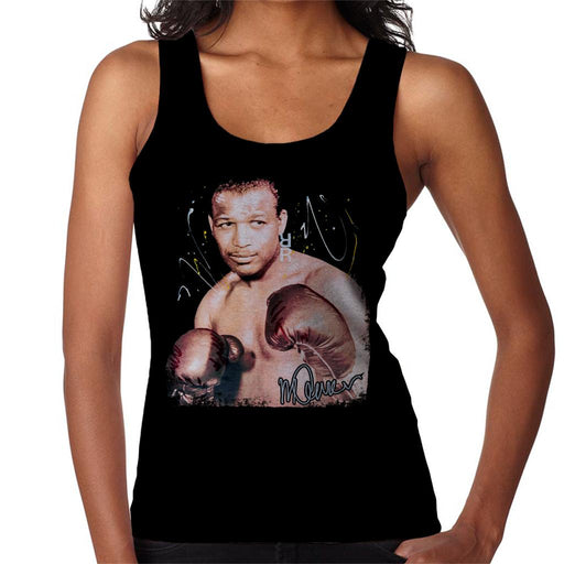 Sidney Maurer Original Portrait Of Sugar Ray Leonard Women's Vest