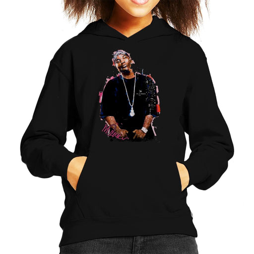 Sidney Maurer Original Portrait Of Young Jeezy Kid's Hooded Sweatshirt