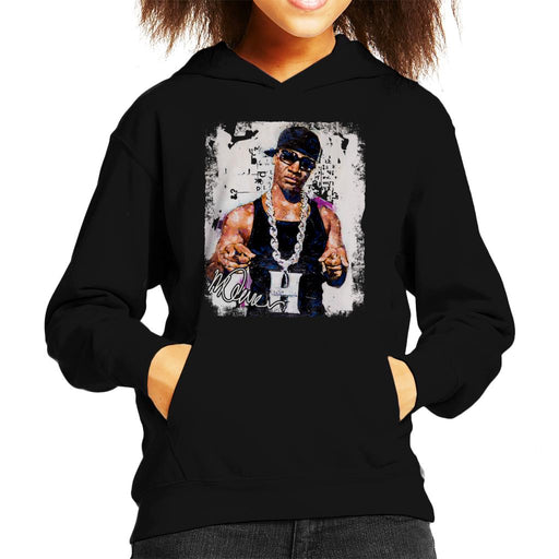 Sidney Maurer Original Portrait Of Young Jeezy Hustle Chain Kid's Hooded Sweatshirt