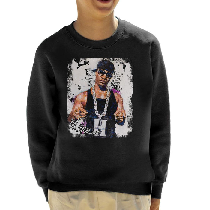 Sidney Maurer Original Portrait Of Young Jeezy Hustle Chain Kid's Sweatshirt