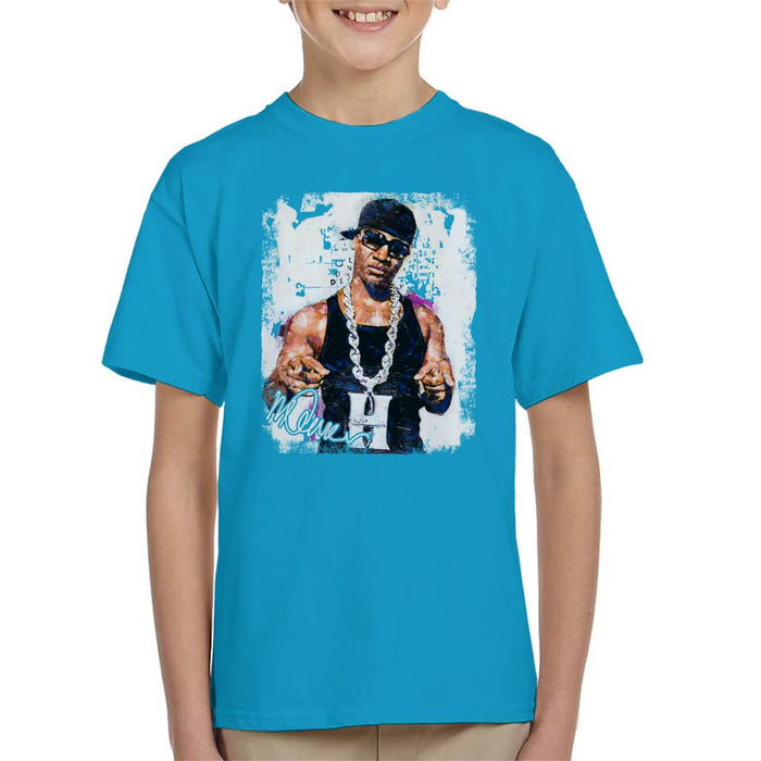 Sidney Maurer Original Portrait Of Young Jeezy Hustle Chain Kid's T-Shirt