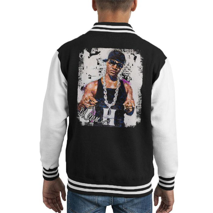 Sidney Maurer Original Portrait Of Young Jeezy Hustle Chain Kid's Varsity Jacket