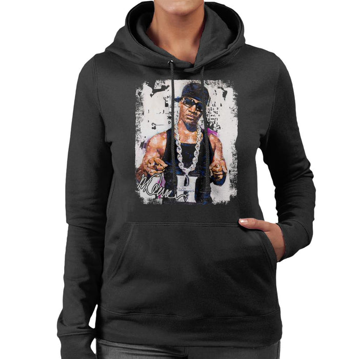 Sidney Maurer Original Portrait Of Young Jeezy Hustle Chain Women's Hooded Sweatshirt
