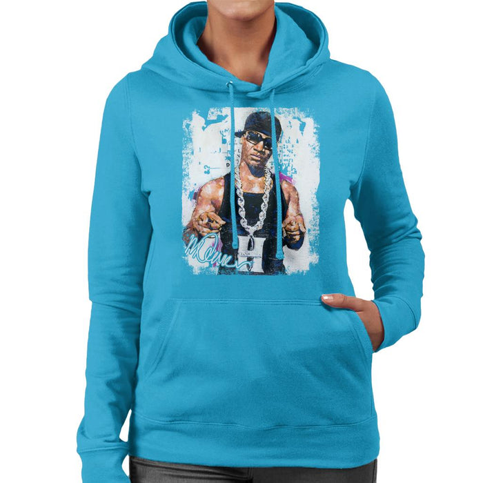 Sidney Maurer Original Portrait Of Young Jeezy Hustle Chain Women's Hooded Sweatshirt