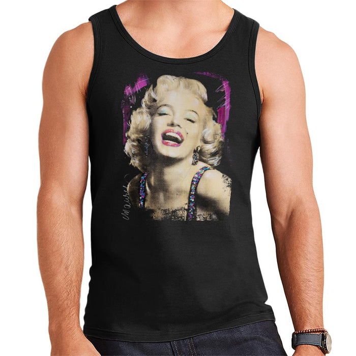 Sidney Maurer Original Portrait Of Marilyn Monroe Pink Lips Men's Vest