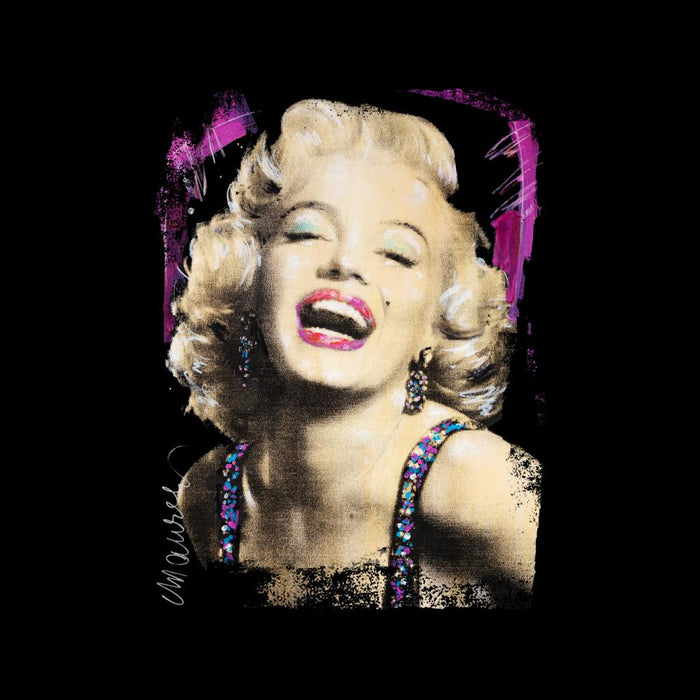 Sidney Maurer Original Portrait Of Marilyn Monroe Pink Lips Kid's Varsity Jacket