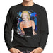 Sidney Maurer Original Portrait Of Marilyn Monroe Black Dress Men's Sweatshirt