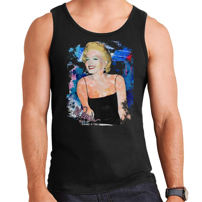 Sidney Maurer Original Portrait Of Marilyn Monroe Black Dress Men's Vest