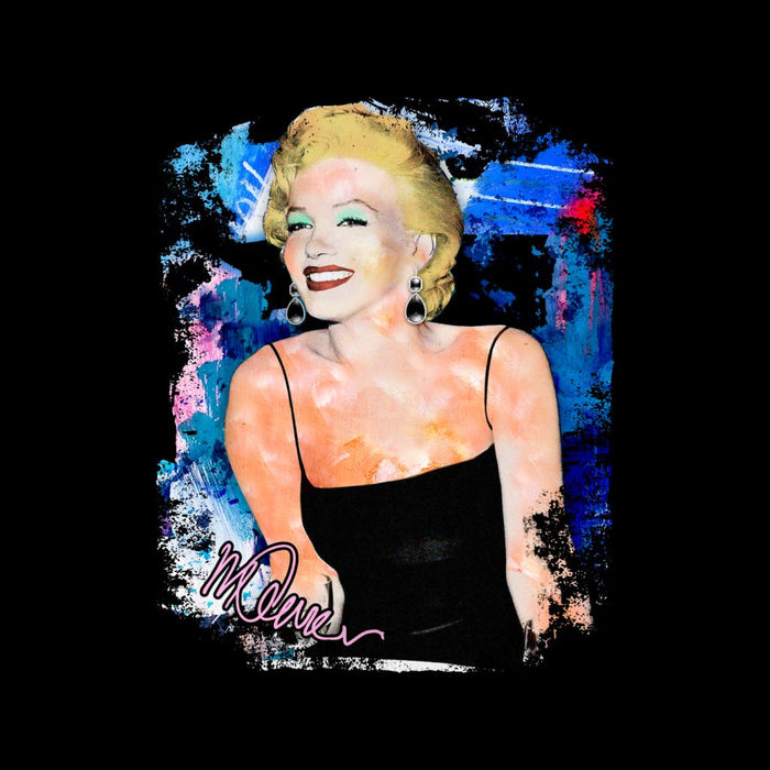 Sidney Maurer Original Portrait Of Marilyn Monroe Black Dress Kid's Varsity Jacket