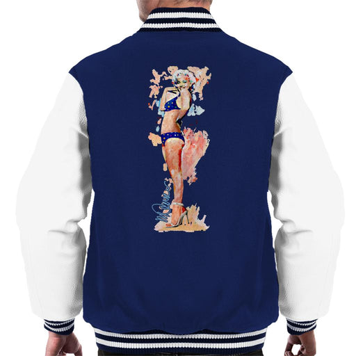 Sidney Maurer Original Portrait Of Marilyn Monroe Bikini Heels Men's Varsity Jacket