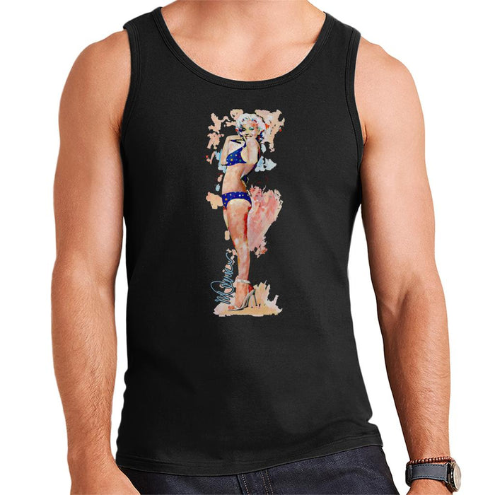 Sidney Maurer Original Portrait Of Marilyn Monroe Bikini Heels Men's Vest