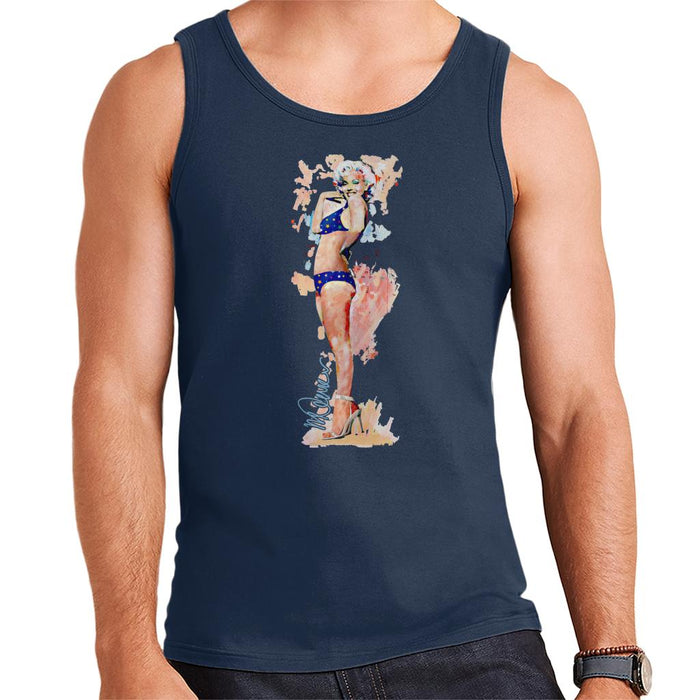 Sidney Maurer Original Portrait Of Marilyn Monroe Bikini Heels Men's Vest