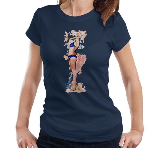 Sidney Maurer Original Portrait Of Marilyn Monroe Bikini Heels Women's T-Shirt