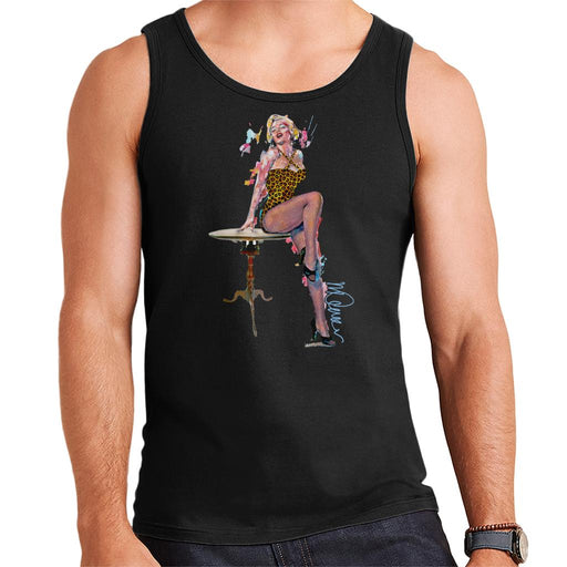 Sidney Maurer Original Portrait Of Marilyn Monroe Leopard Print Men's Vest