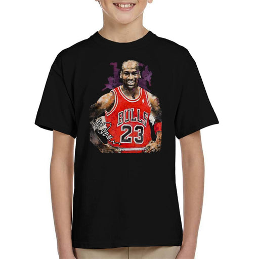 Sidney Maurer Original Portrait Of Michael Jordan Chicago Bulls Vest Kid's T-Shirt