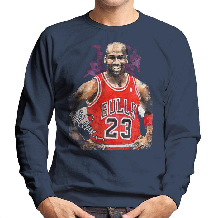 Sidney Maurer Original Portrait Of Michael Jordan Chicago Bulls Vest Men's Sweatshirt