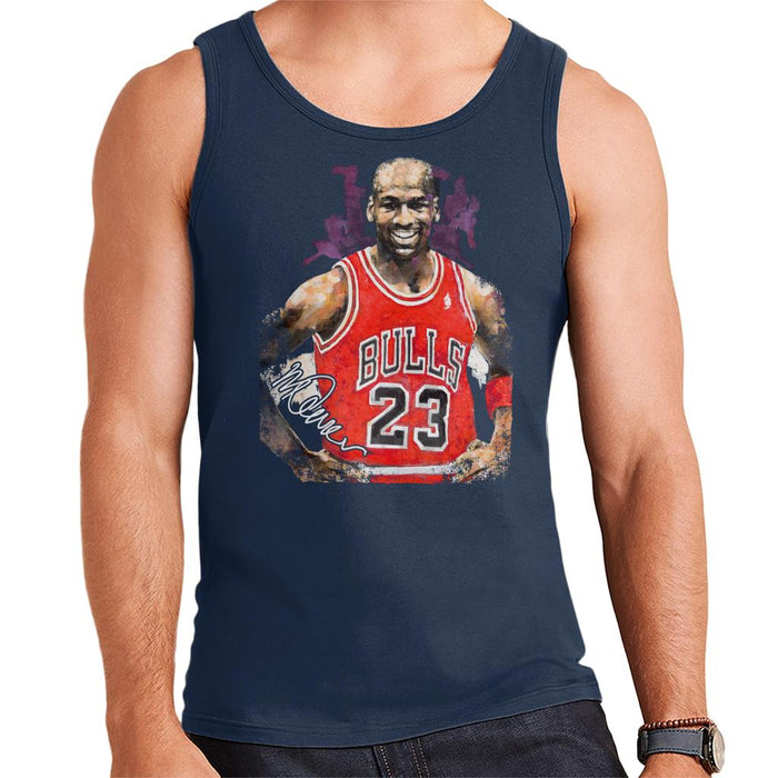 Sidney Maurer Original Portrait Of Michael Jordan Chicago Bulls Vest Men's Vest