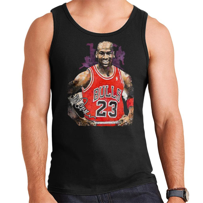 Sidney Maurer Original Portrait Of Michael Jordan Chicago Bulls Vest Men's Vest