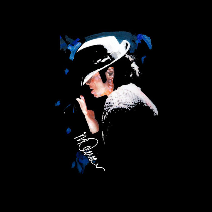 Sidney Maurer Original Portrait Of Michael Jackson Tipped Hat Men's Varsity Jacket