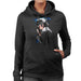 Sidney Maurer Original Portrait Of Michael Jackson Tipped Hat Women's Hooded Sweatshirt