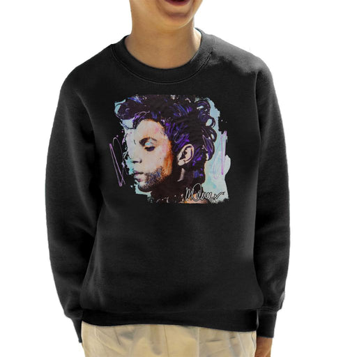 Sidney Maurer Original Portrait Of Prince Side Profile Kid's Sweatshirt