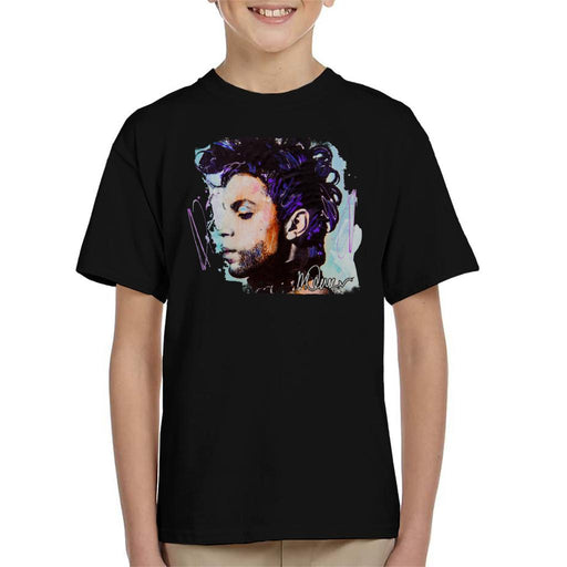 Sidney Maurer Original Portrait Of Prince Side Profile Kid's T-Shirt