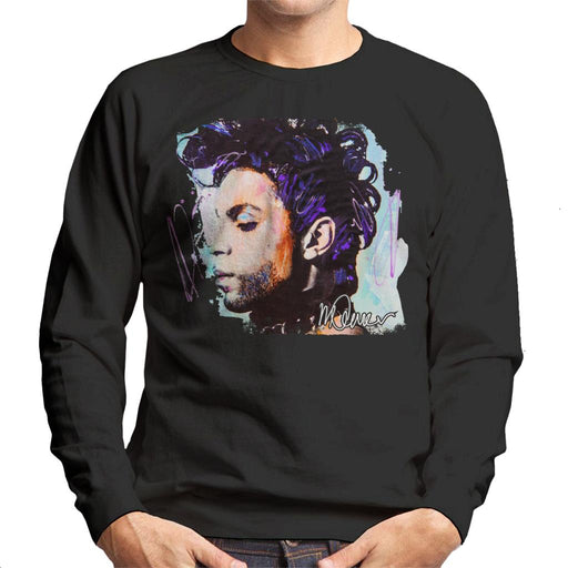 Sidney Maurer Original Portrait Of Prince Side Profile Men's Sweatshirt