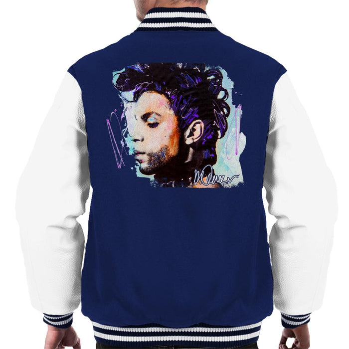 Sidney Maurer Original Portrait Of Prince Side Profile Men's Varsity Jacket