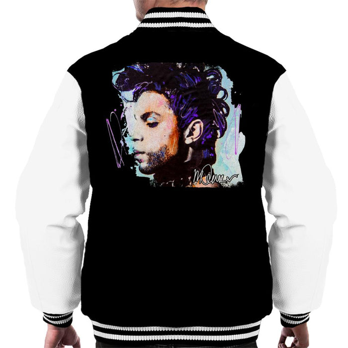Sidney Maurer Original Portrait Of Prince Side Profile Men's Varsity Jacket
