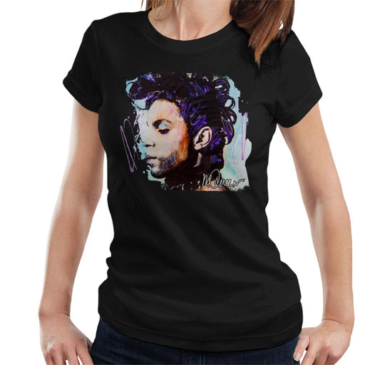 Sidney Maurer Original Portrait Of Prince Side Profile Women's T-Shirt