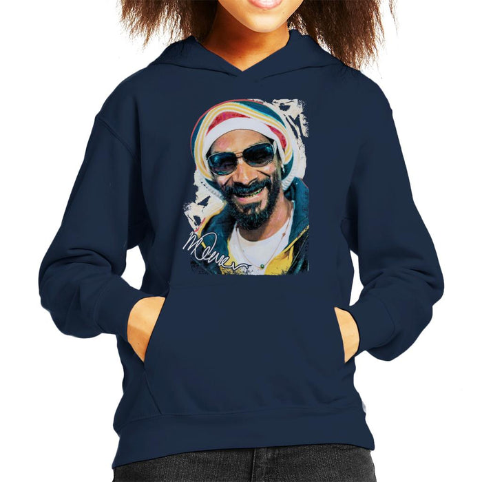 Sidney Maurer Original Portrait Of Snoop Dogg Gold Grill Kid's Hooded Sweatshirt
