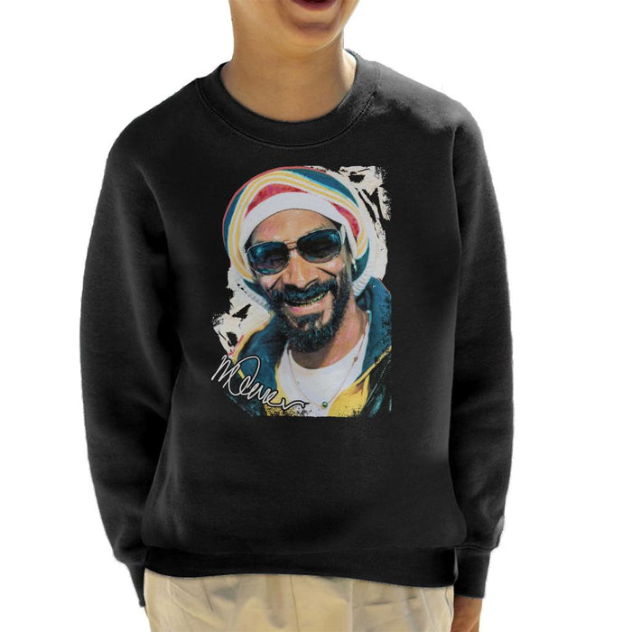 Sidney Maurer Original Portrait Of Snoop Dogg Gold Grill Kid's Sweatshirt