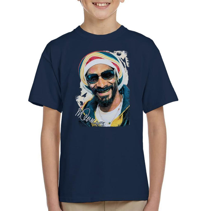 Sidney Maurer Original Portrait Of Snoop Dogg Gold Grill Kid's T-Shirt