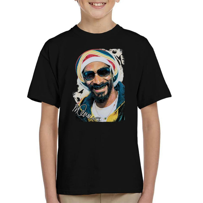 Sidney Maurer Original Portrait Of Snoop Dogg Gold Grill Kid's T-Shirt