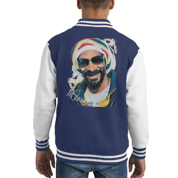 Sidney Maurer Original Portrait Of Snoop Dogg Gold Grill Kid's Varsity Jacket