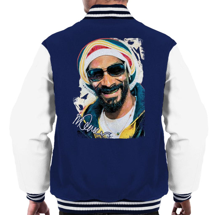 Sidney Maurer Original Portrait Of Snoop Dogg Gold Grill Men's Varsity Jacket
