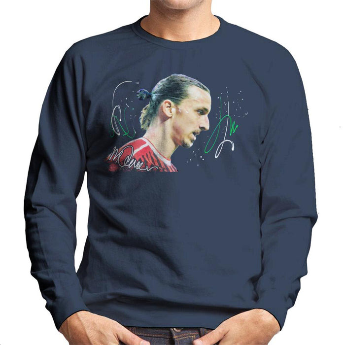 Sidney Maurer Original Portrait Of Zlatan Ibrahimovic Men's Sweatshirt