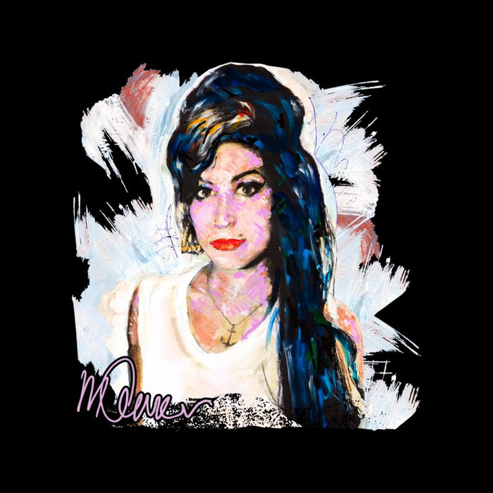 Sidney Maurer Original Portrait Of Amy Winehouse Anchor Necklace Men's Vest