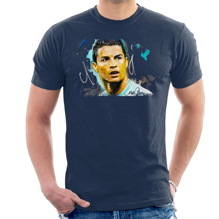 Sidney Maurer Original Portrait Of Footballer Cristiano Ronaldo Men's T-Shirt