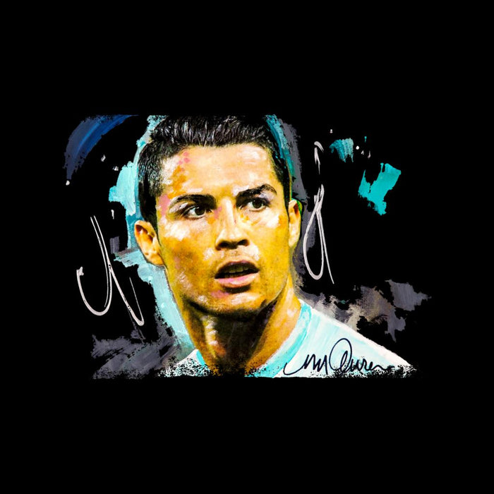 Sidney Maurer Original Portrait Of Footballer Cristiano Ronaldo Women's Sweatshirt