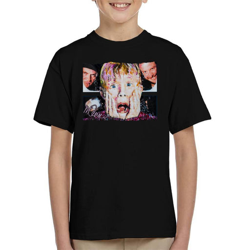 Sidney Maurer Original Portrait Of Macaulay Culkin Home Alone Kid's T-Shirt