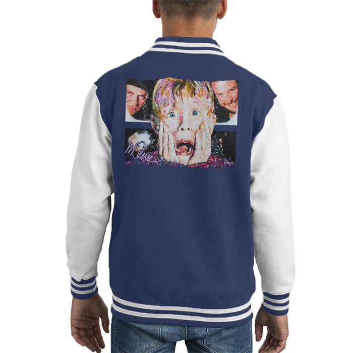 Sidney Maurer Original Portrait Of Macaulay Culkin Home Alone Kid's Varsity Jacket