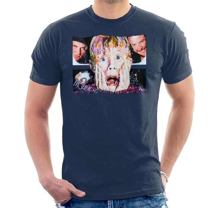 Sidney Maurer Original Portrait Of Macaulay Culkin Home Alone Men's T-Shirt