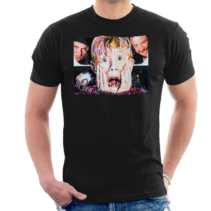 Sidney Maurer Original Portrait Of Macaulay Culkin Home Alone Men's T-Shirt