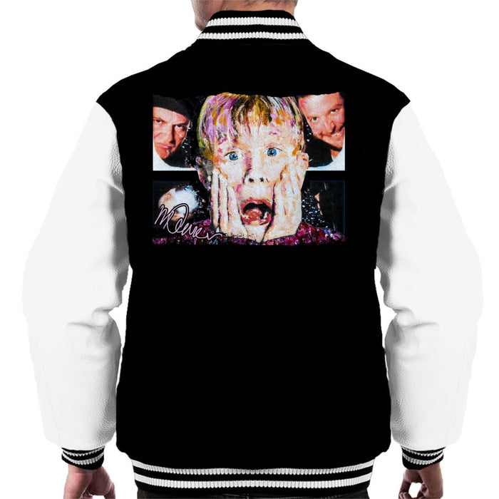 Sidney Maurer Original Portrait Of Macaulay Culkin Home Alone Men's Varsity Jacket