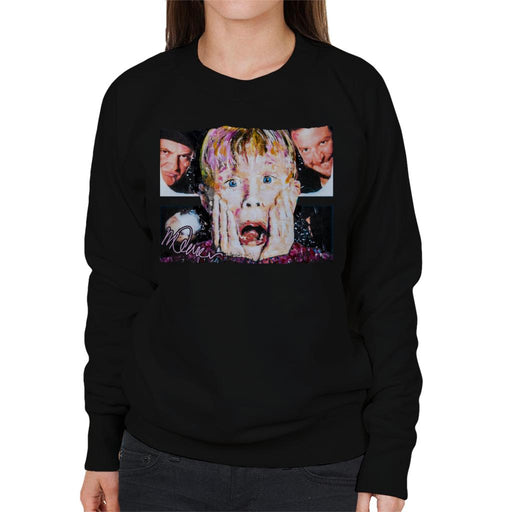 Sidney Maurer Original Portrait Of Macaulay Culkin Home Alone Women's Sweatshirt