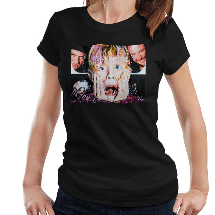 Sidney Maurer Original Portrait Of Macaulay Culkin Home Alone Women's T-Shirt
