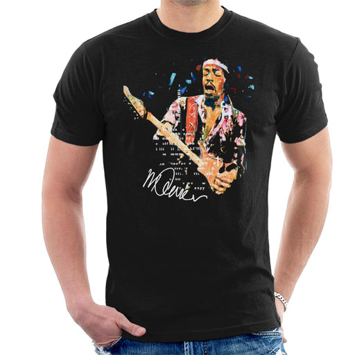 Sidney Maurer Original Portrait Of Guitarist Jimi Hendrix Men's T-Shirt