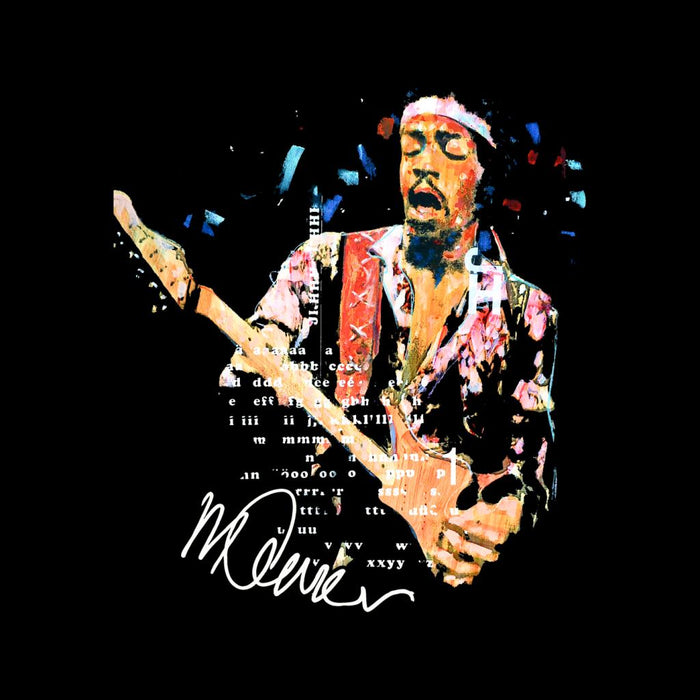 Sidney Maurer Original Portrait Of Guitarist Jimi Hendrix Women's Sweatshirt